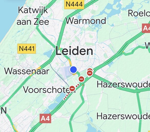 Werkgebied Taxi LTC Regio leiden